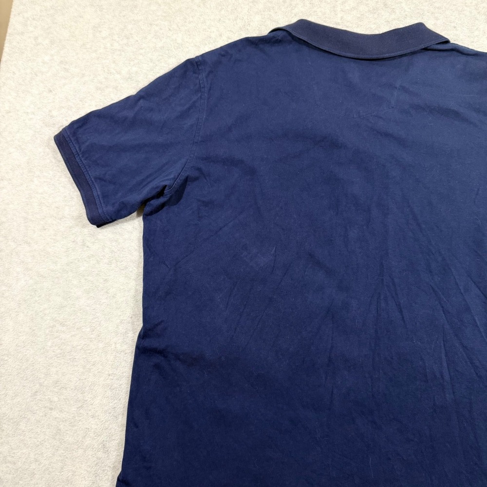 Robert Graham Polo Shirt Mens XL Navy Crowned Skull Paisley Trim Classic Fit - Picture 11 of 11